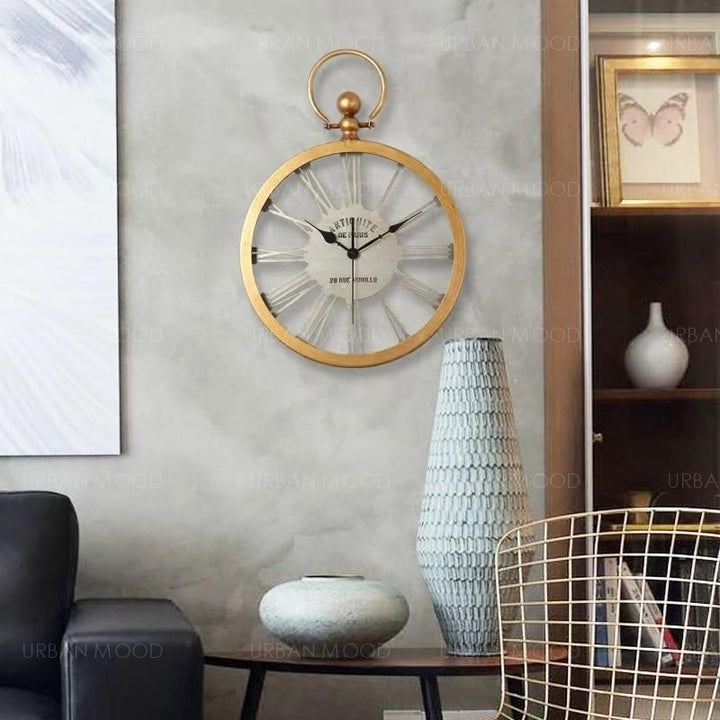 WESLEY LED Rustic Wall Clock