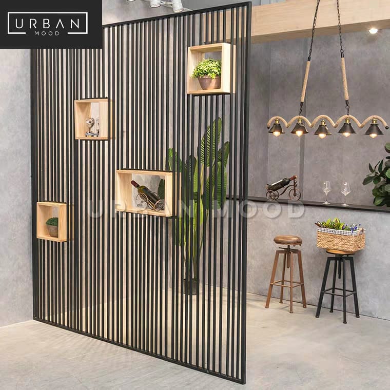 Stunning Urban Industrial Room Divider Design image