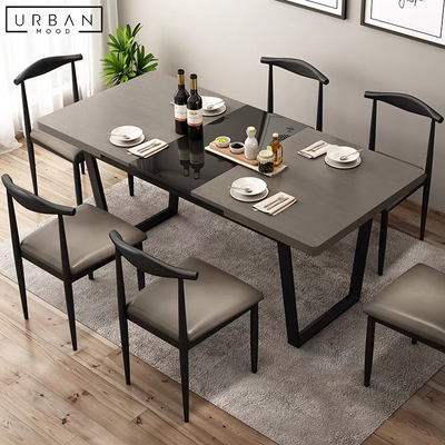 WANG Modern Extendable Dining Table