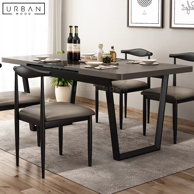WANG Modern Extendable Dining Table