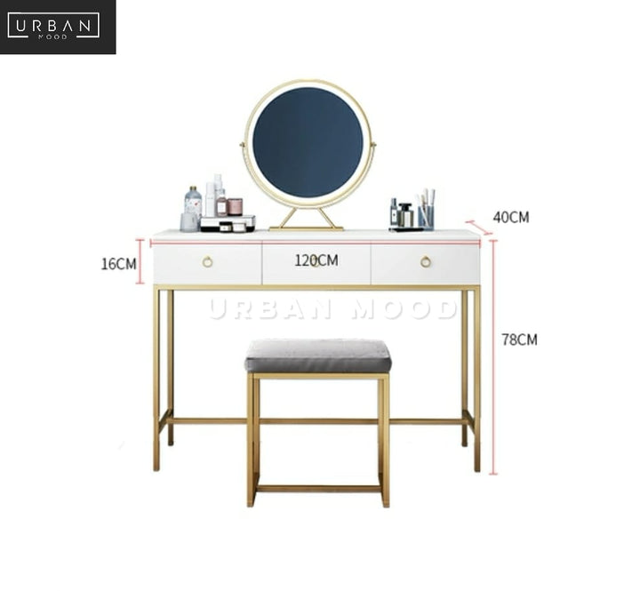 NUBIS Modern Victorian Vanity Table