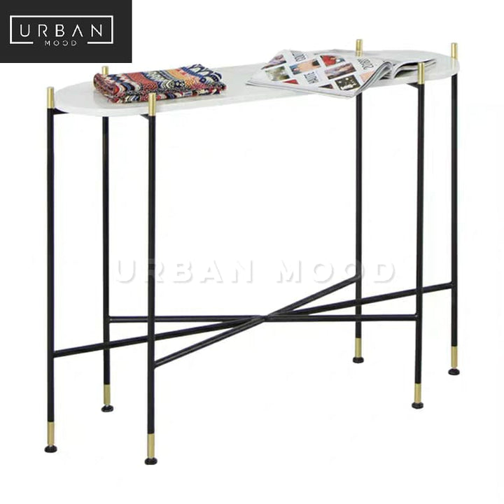 CIRRUS Modern Marble Entryway Table