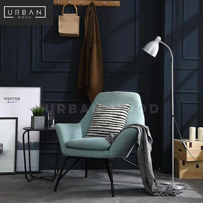 JUSTIN Modern Designer Fabric Armchair