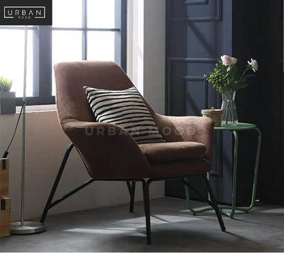 JUSTIN Modern Designer Fabric Armchair