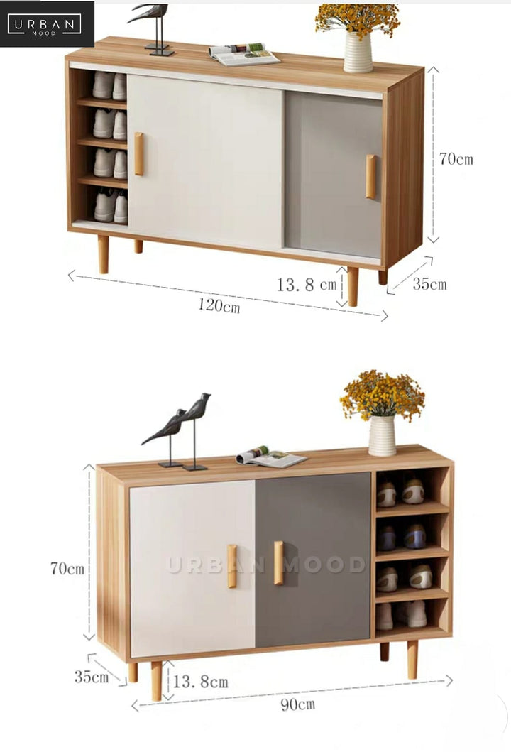 BARON Scandinavian Shoe Cabinet