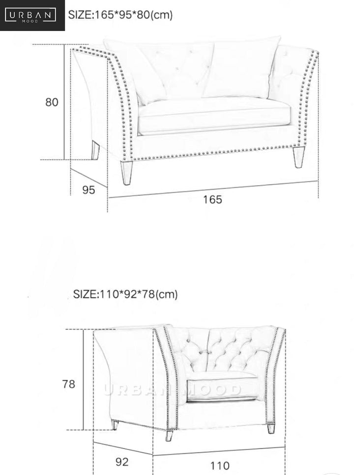 BALMAIN Victorian Fabric Sofa