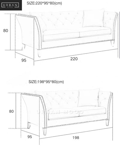 BALMAIN Victorian Fabric Sofa
