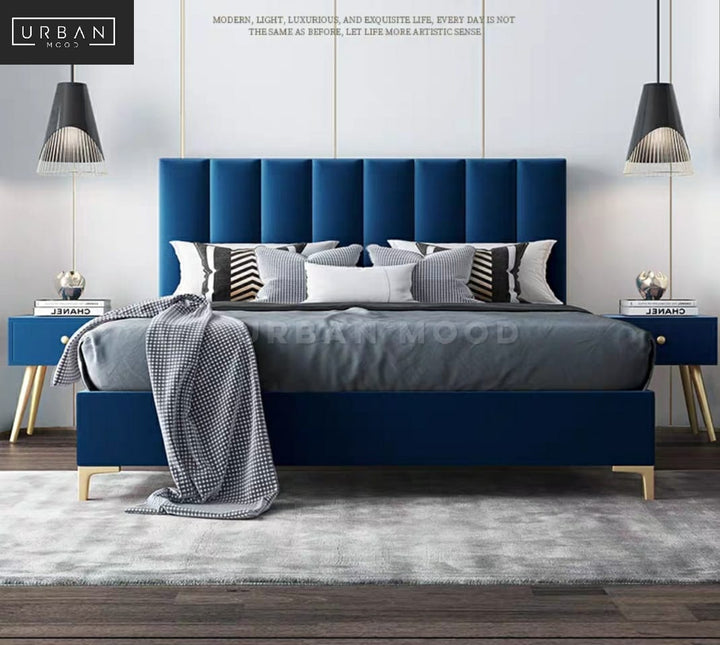 REISS Modern Velvet Bedframe