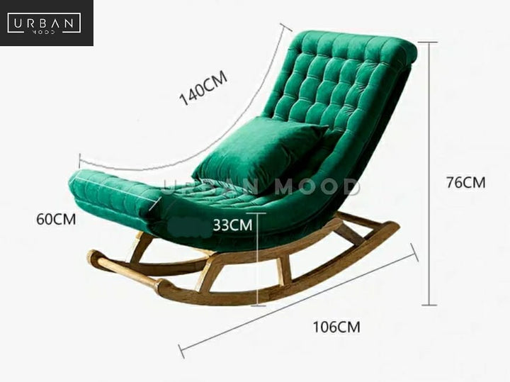 VERSE Modern Velvet Rocking Chair