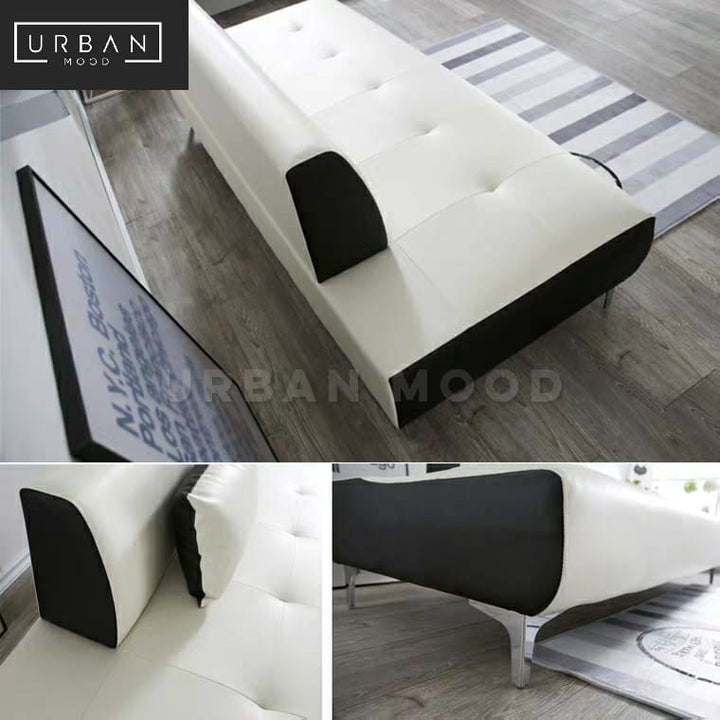 HANDER Modern Faux Leather Daybed