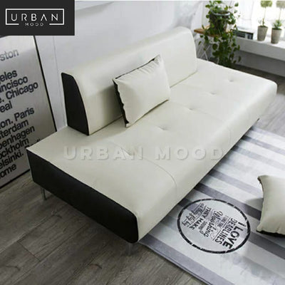 HANDER Modern Faux Leather Daybed