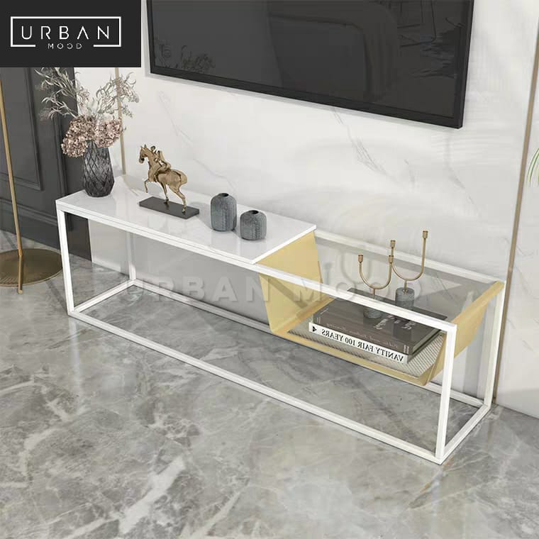 ALDEN Modern Marble TV Console