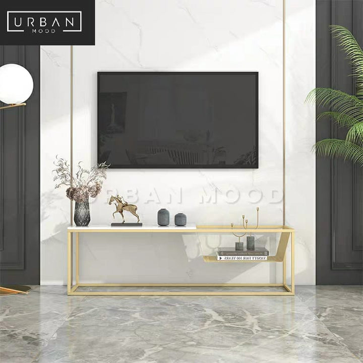 ALDEN Modern Marble TV Console