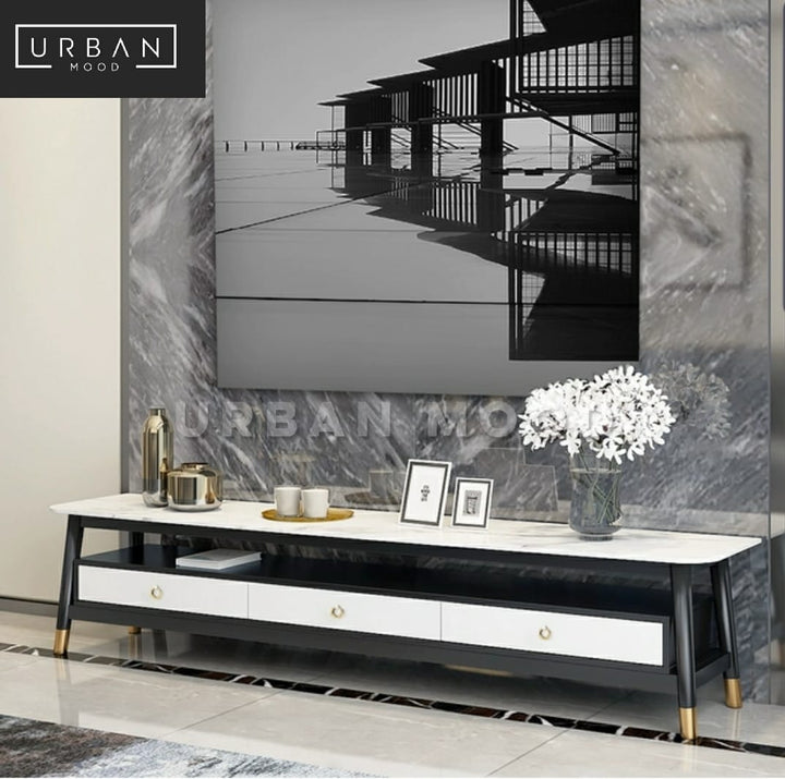 CREST Modern Marble TV Console