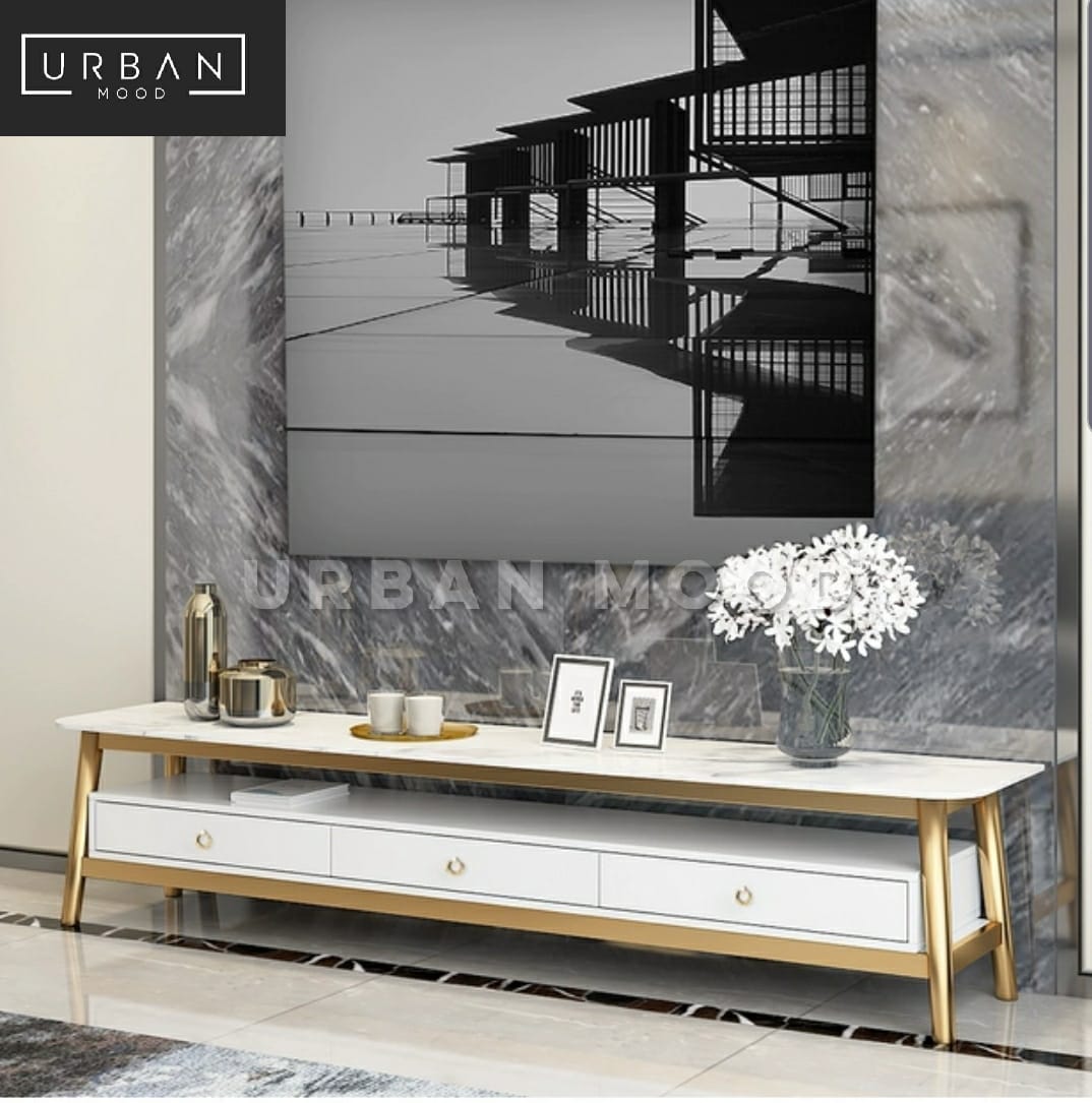 CREST Modern Marble TV Console