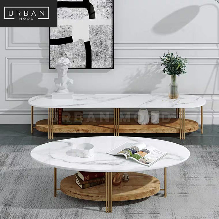 STERLING Modern Marble TV Console / Coffee Table