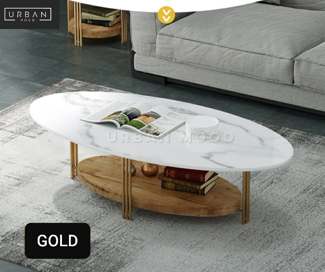 STERLING Modern Marble TV Console / Coffee Table