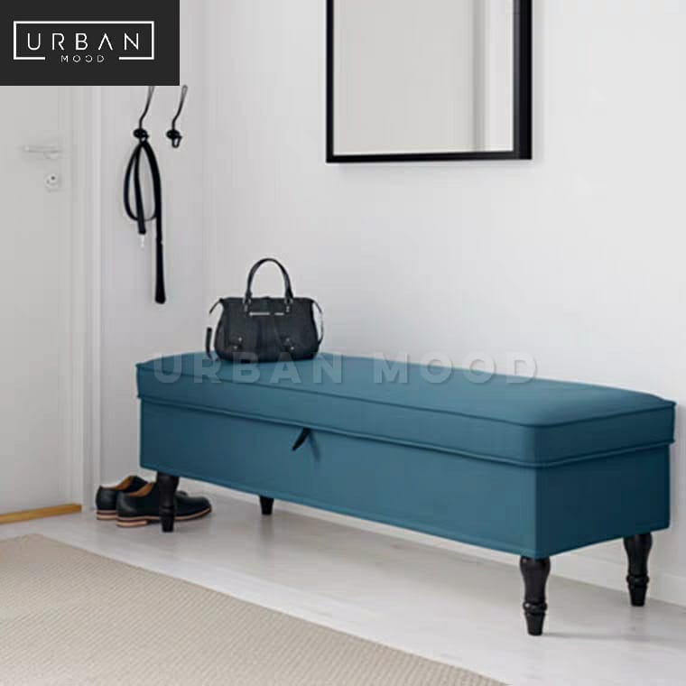 TAILOR Modern Fabric Storage Bench