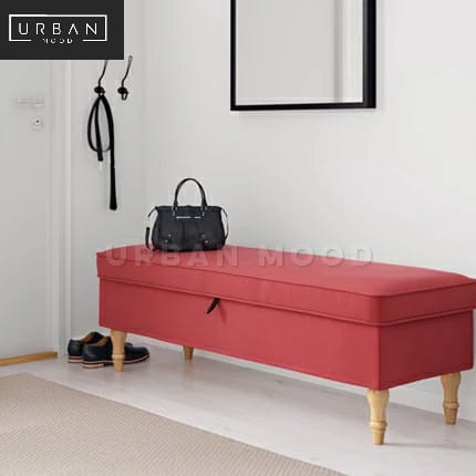 TAILOR Modern Fabric Storage Bench