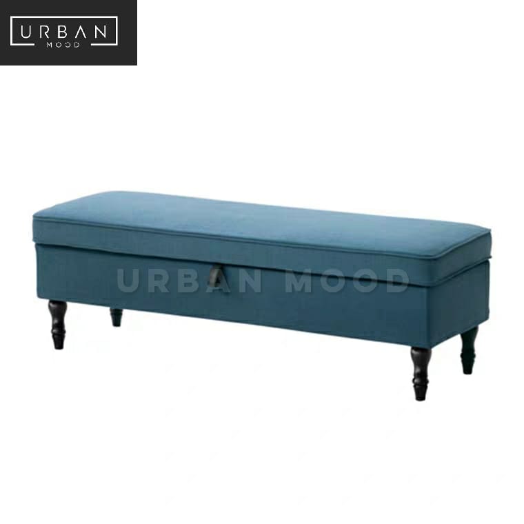 TAILOR Modern Fabric Storage Bench