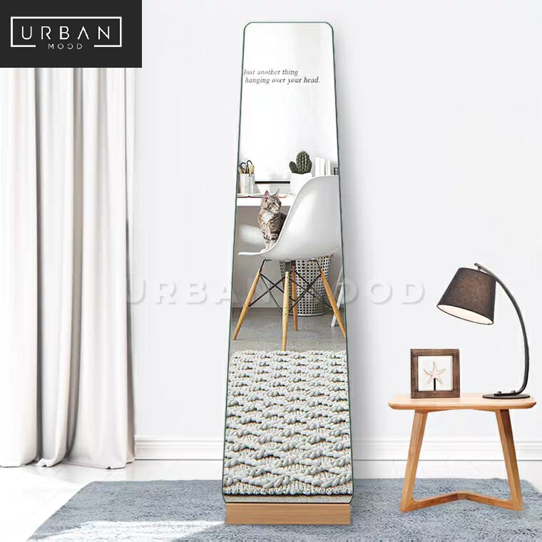 ASHEN Scandinavian Solid Wood Standing Mirror