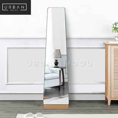 ASHEN Scandinavian Solid Wood Standing Mirror