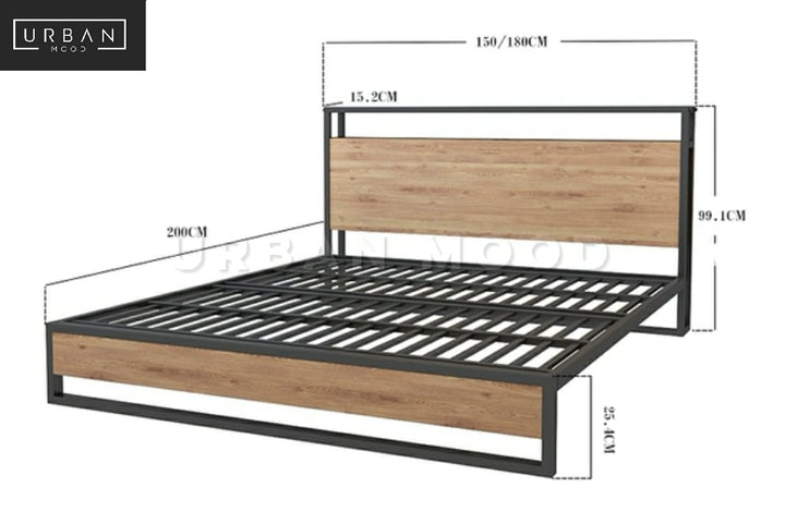 JOLT Modern Industrial Bedframe