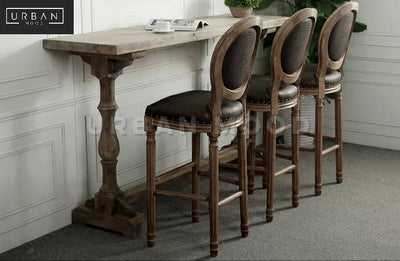 PEDRO Vintage Distressed Bar Table & Chairs