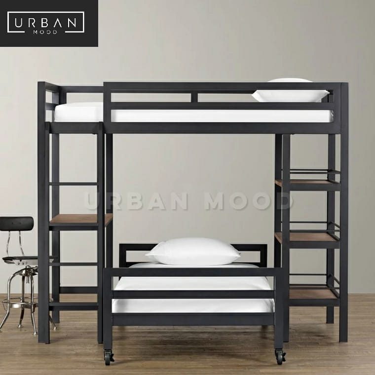 MANOR Industrial Bunk Bed with Study
