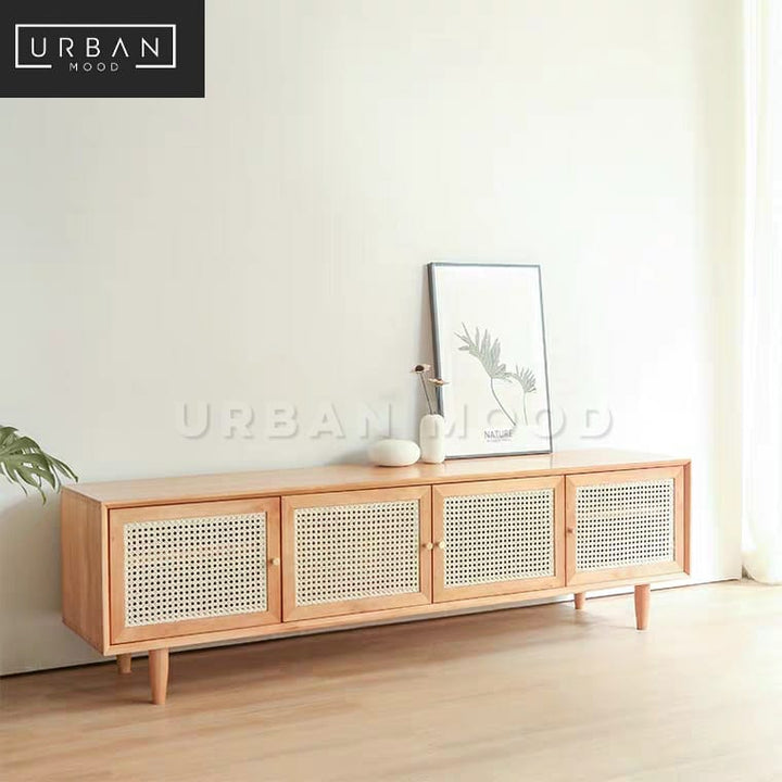 MANGER Vintage Rattan TV Console