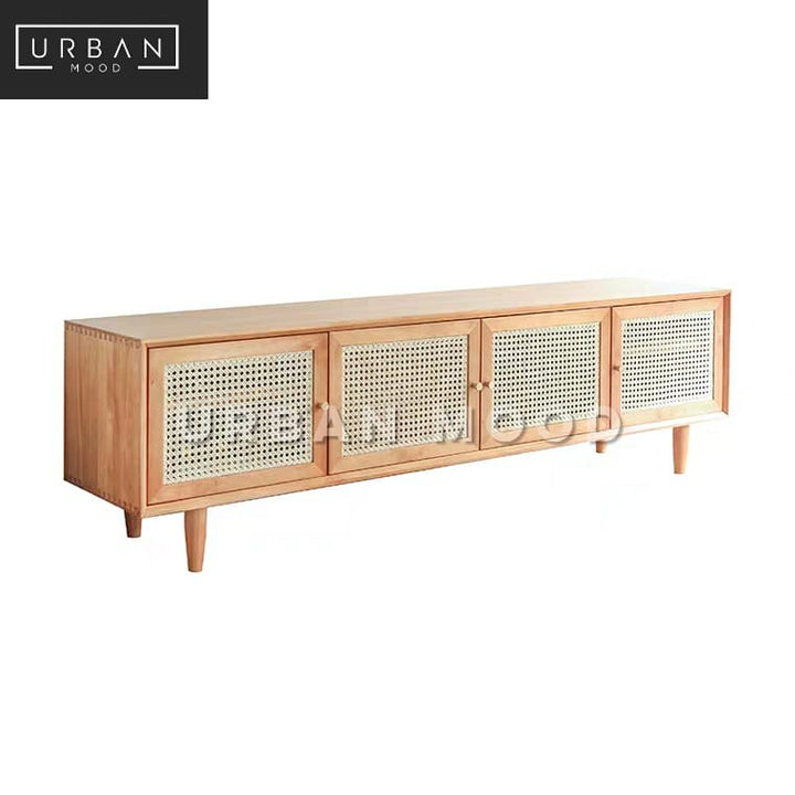 MANGER Vintage Rattan TV Console