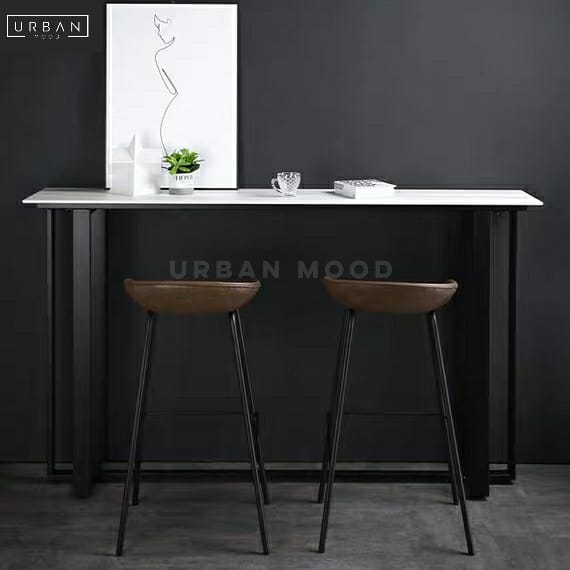 SPLINT Modern Marble Bar Table