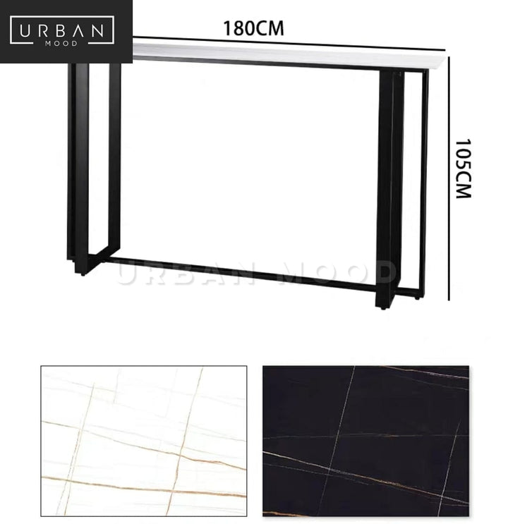 SPLINT Modern Marble Bar Table