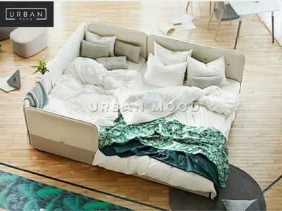 YOKO Japanese Fabric Double Bed