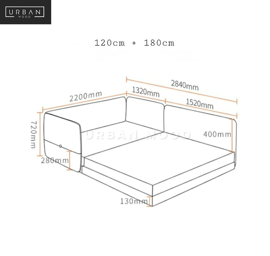 YOKO Japanese Fabric Children's Bedframe