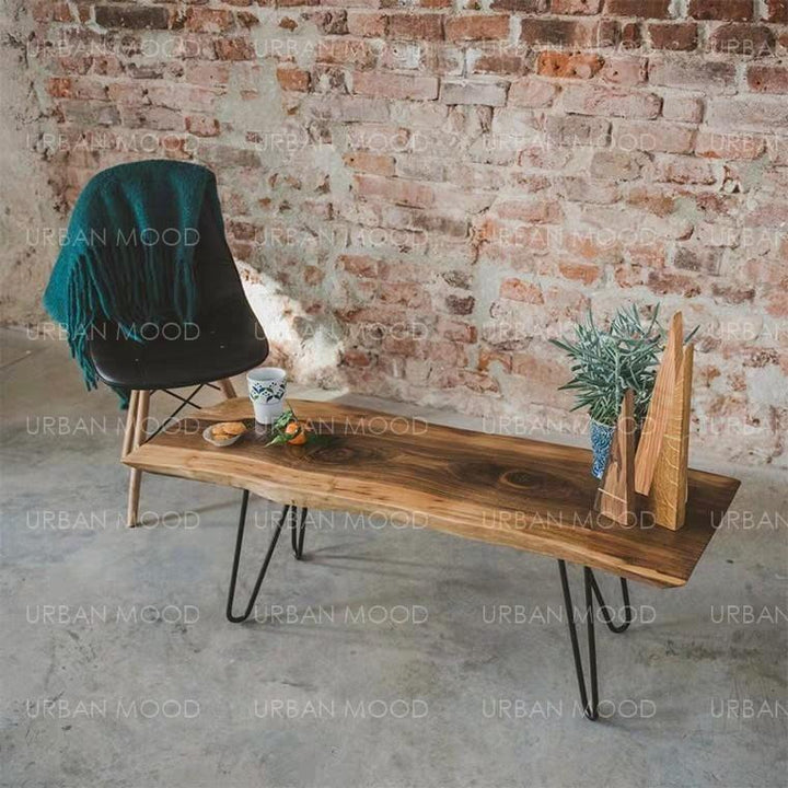 ZANE Suar Wood Dining Table & Bench