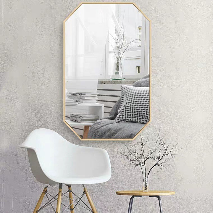 ALVEDA Gold Accent Wall Mirror