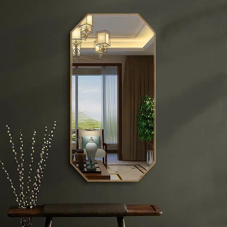 ALVEDA Gold Accent Wall Mirror