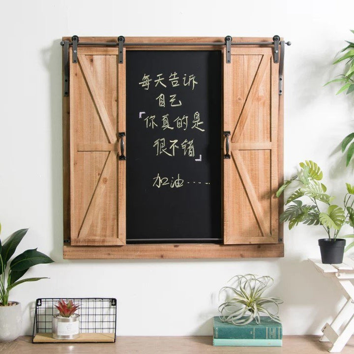 ATTICUS Rustic Barn Window Chalkboard