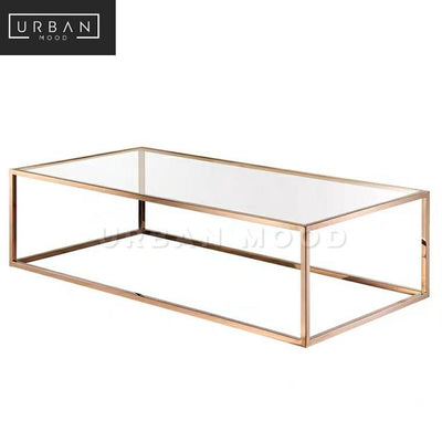 BLANCHE Modern Rose Gold Coffee Table
