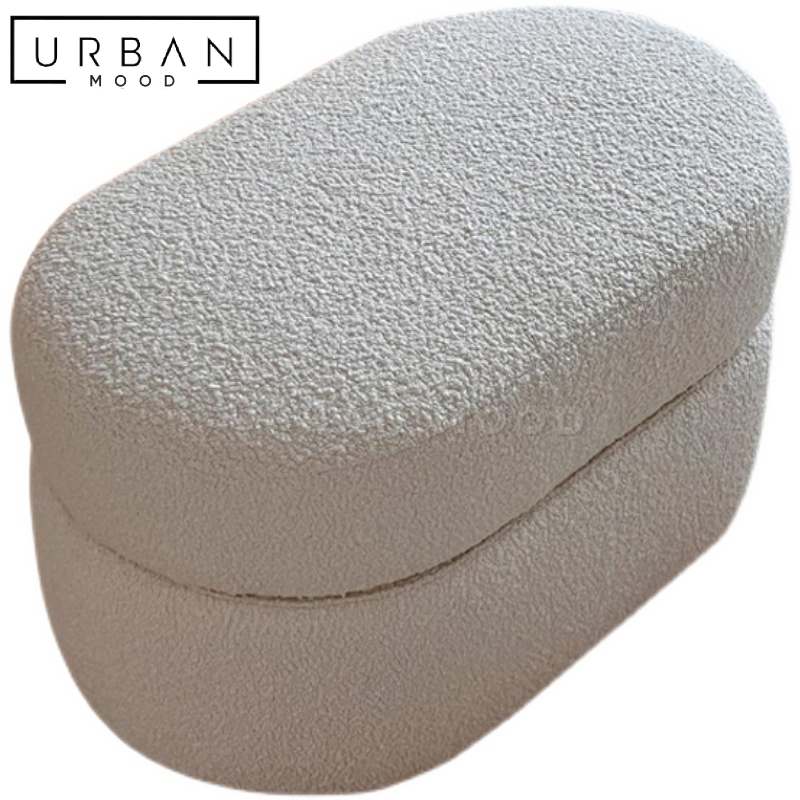 BONNY Modern Boucle Ottoman