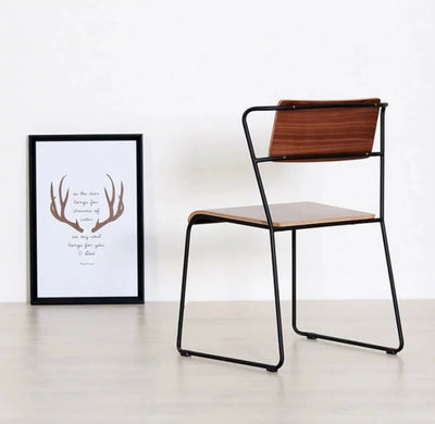 BRADY Minimalist Wooden Dining Chair