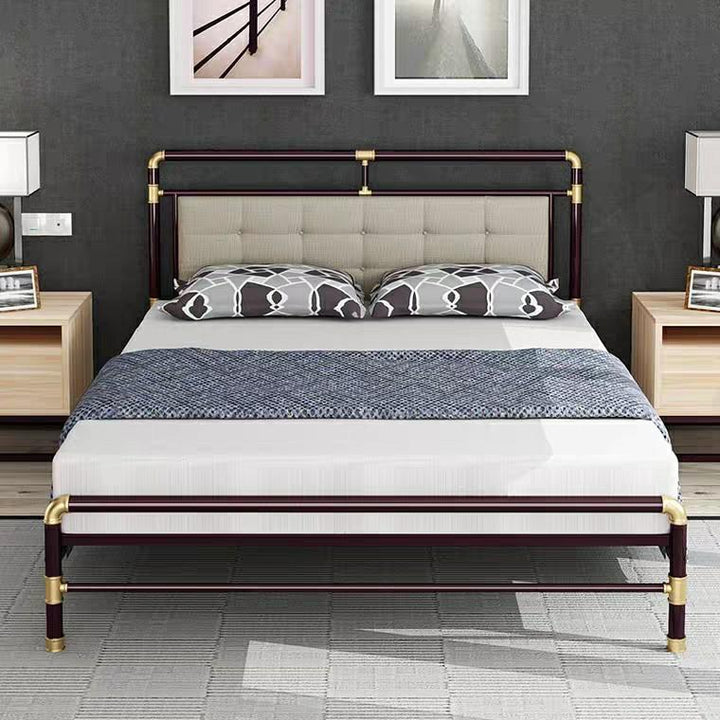 CAVEN Modern Industrial Metal Bedframe