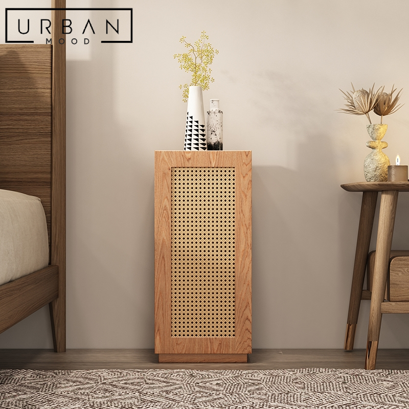 CHAPMAN Minimalist Rattan Side Table