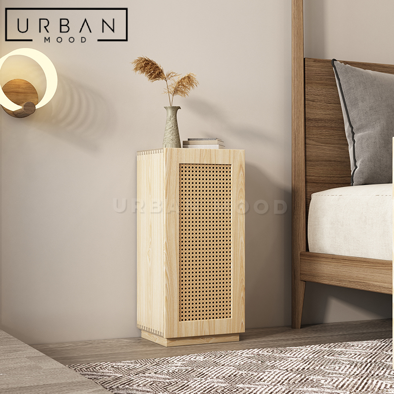 CHAPMAN Minimalist Rattan Side Table