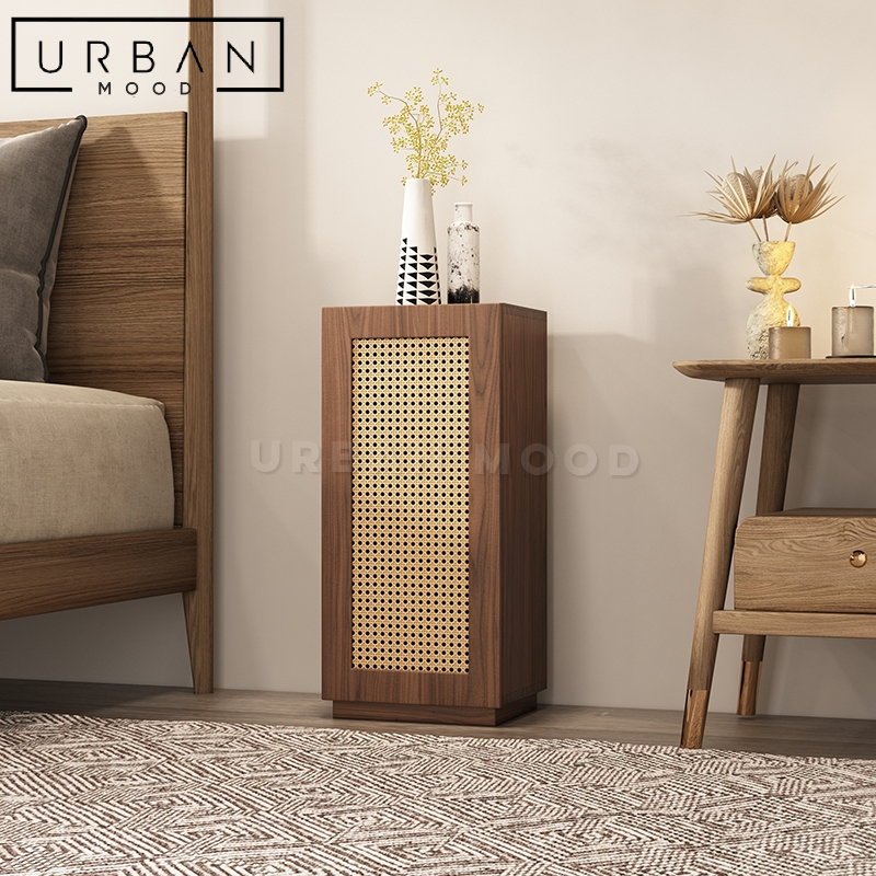 CHAPMAN Minimalist Rattan Side Table