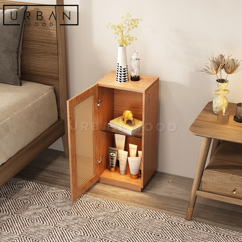 CHAPMAN Minimalist Rattan Side Table