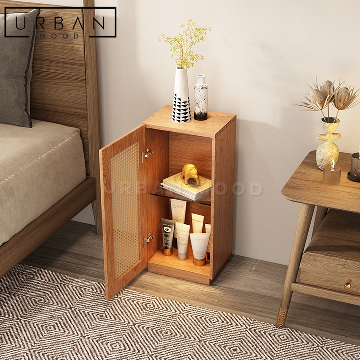 CHAPMAN Minimalist Rattan Side Table