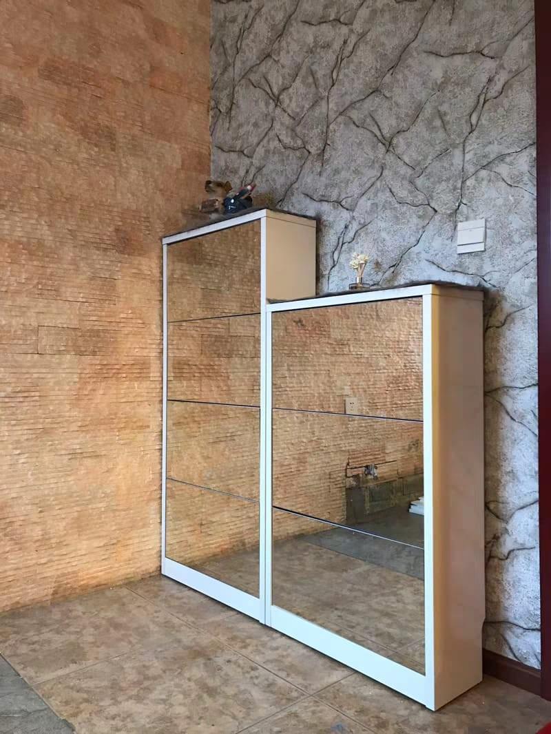 CHELSEA Ultra Slim Mirror Shoe Cabinet