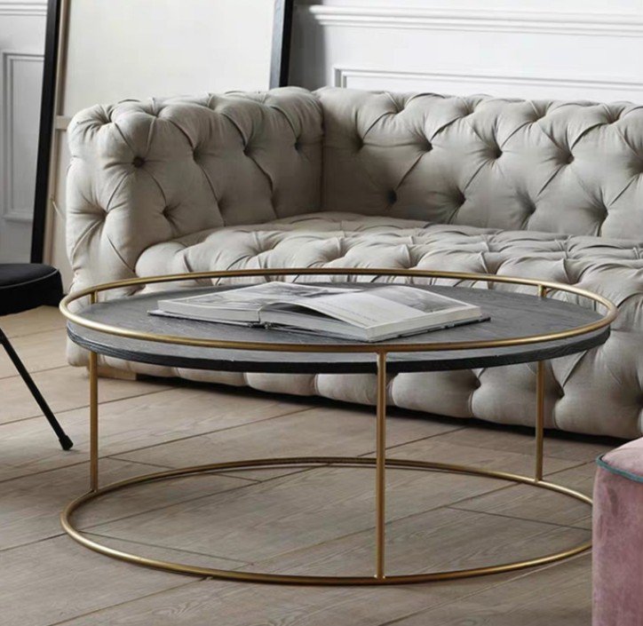 CORDELIA Modern Round Marble Coffee Table